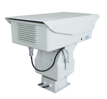 PTZ-thermische beeldvorming voor lange afstand, gemonteerd op voertuigen, thermische camera met dubbele sensor