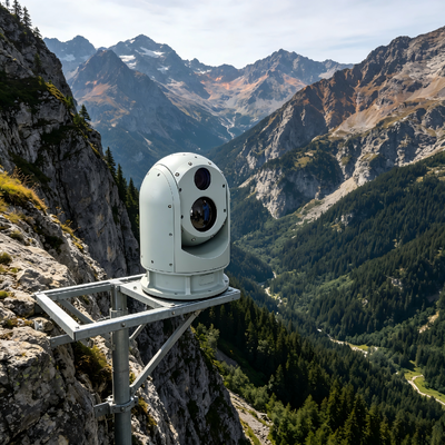 280 mm 400 mm thermisch bewakingssysteem Thermische camera met meerdere sensoren over lange afstand