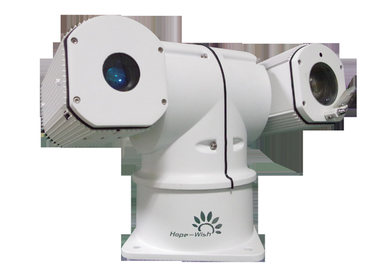 Op een voertuig gemonteerde PTZ-Lange afstand 30 van de Lasercamera Optische zoomfuncties voor Politiepatrouille